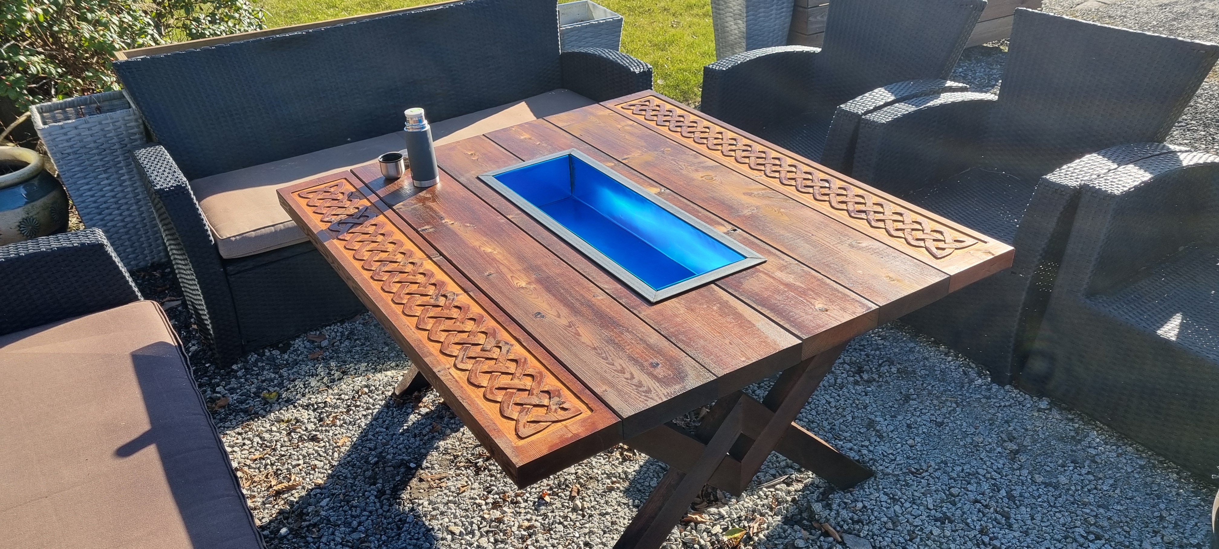 Langbord Mini med kjølekasse